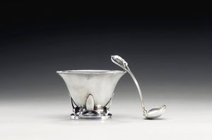 Kase ve kaşık, c.1910 (gümüş) by Frances MacBeth Glessner