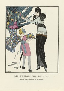 Noel Hazırlıkları, pub. 1914 (kalıp Baskı)