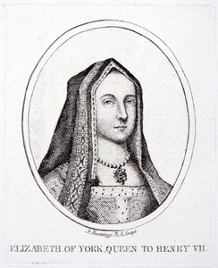 York Elizabeth, Kral Henry VII Kraliçe Eşi (gravür) by Francesco (after) Bartolozzi