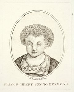 Prince Henry, the future King Henry VIII, son of Henry VII and Elizabeth of York (engraving) by Francesco (after) Bartolozzi