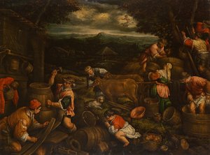 Sonbahar Hasadı (Üzüm toplama), 1585-90 (detay için bkz. 65684) by Francesco Bassano