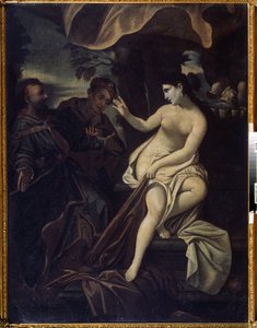 ""Suzanne ve Yaşlılar"" (Susanna ve Yaşlılar) Resmi Francesco Albani dit l