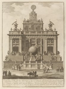 "Çin" Festivali için Hava Balonlu Bir Lezzet Yeri by Francesco Barbazza after Giuseppe Palazzi