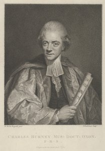 Charles Burney, 1 Nisan 1784., 1 Nisan 1784. by Francesco Bartolozzi