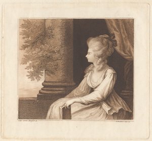 Georgiana, Devonshire Düşesi by Francesco Bartolozzi