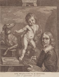 Guercino Otoportresi, 1790-99. by Francesco Bartolozzi
