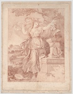 Bayan Abington, Thalia rolünde, 1783. by Francesco Bartolozzi