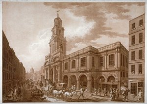 Kraliyet Borsası, Londra Şehri, 1788. by Francesco Bartolozzi