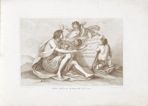Resmin kişileştirilmesi ile başlık baskısı Ciprianis çizim ilkeleri (seri başlığı) Ciprianis çizim ilkeleri (nesne üzerinde seri başlığı) by Francesco Bartolozzi