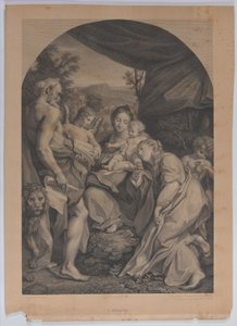Aziz Jerome ile Bakire ve Çocuk, solda, 1822