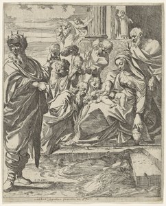 Kralların hayranlığı by Francesco Brizio (attributed to)