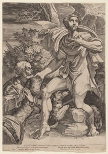Bir Donör ile Aziz Roch by Francesco Brizio, after Parmigianino