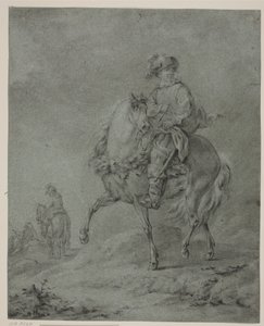 Bir manzaradaki atlılar by Francesco Casanova