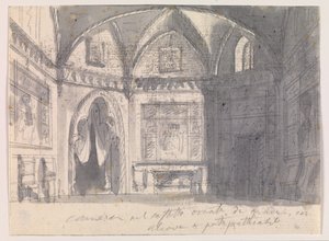 Gotik tonozlu ve girintili salon by Francesco Cocchi