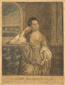 Leydi Washington, c. 1776 (mezzotint) by Francesco Fergola