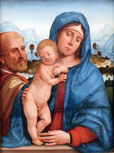 Almanca: Die heilige Familie Kutsal Aile by Francesco Francia