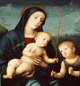 Çocuklu Madonna ve Vaftizci Yahya, Francesco Francia (1450-1517)