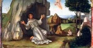 St Francis Stigmata'yı Alırken, 15. yüzyılın sonları ile 16. yüzyılın başlarında