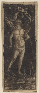 Bir Vazo Üzerindeki Melek Yazılı: "SOLI DEO HONOR" by Francesco Francia or Peregrino da Cesena