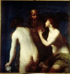 Loth ve kızları Francesco Furini (1604-1646) tarafından yapılan boyama 17. yüzyıl Madrid, Prado Müzesi.