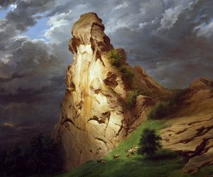 Viggiu yakınlarındaki Sepay Kalesi, Francesco Gonin (1808-1889), tuval üzerine yağlı boya, 81x100 cm