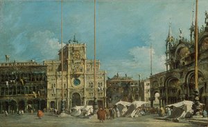 Almanca: Der Uhrturm am Markusplatz Aziz Mark Meydanı