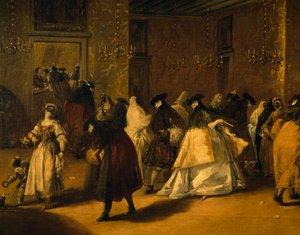 Azaltılmış (Maskeli Venedikliler) by Francesco Guardi