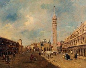 Piazza San Marco, yaklaşık 1780 by Francesco Guardi