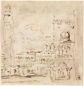 Doges Sarayı ile Piazza San Marco, 1773-1778. by Francesco Guardi