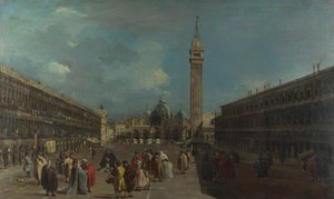 Venedik, Piazza San Marco, yaklaşık 1760 by Francesco Guardi