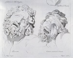 Canova tarafından Laocoon ve Centaur moriente Başkanları by Francesco Hayez