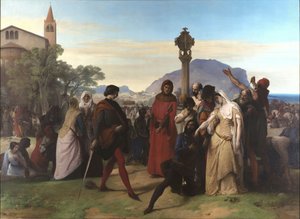 İtalyanca: I vespri siciliani Sicilya akşam duaları by Francesco Hayez
