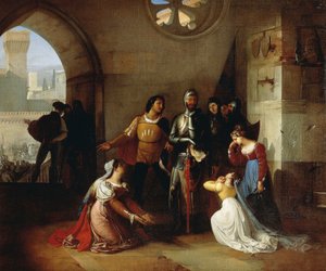 Peter Rossi, Scaligeri Tarafından Hapsedildi by Francesco Hayez