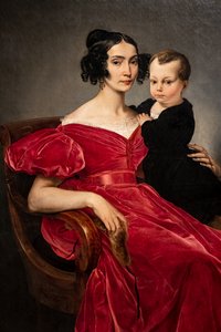Kontes Teresa Zumali Marisili ve oğlu Giuseppe