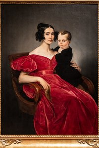Kontes Teresa Zumali Marisili ve oğlu Giuseppe