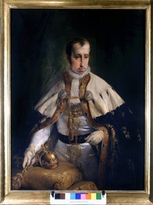 I. Ferdinand'ın (1793 - 1875), Avusturya İmparatoru Francesco Hayez'in (1791 - 1882) portresi. Risorgimento Müzesi. Milano by Francesco Hayez