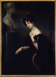 Marquise Cristina Trivulzio, Belgiojoso Prensesi (Belçika) (1808-1871), İtalyan vatansever ve edebiyatçı kadının portresi, Francesco Hayez tarafından resim. İtalya, Floransa