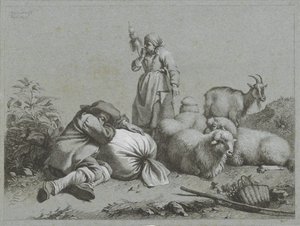 Koyun ve keçi ile çoban ve çoban kız Çoban sahneleri (dizi adı)