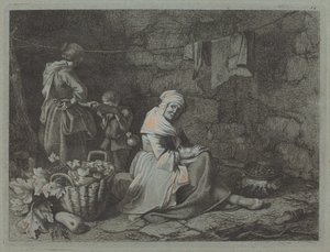 Bir Evin İçi, 1763. by Francesco Londonio