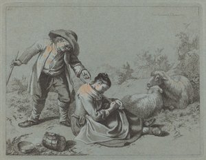 Köylü, Uyuyan Kızı Dalıyla Alay Eder, 1763.