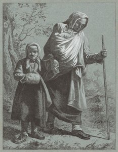 İki Çocuklu Köylü Kadın, 1764. by Francesco Londonio