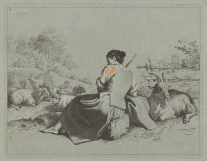 Oturan Çoban, 1762. by Francesco Londonio