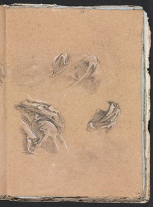 Verona Sketchbook: Perdelik çalışmaları sayfa 69, 1760.