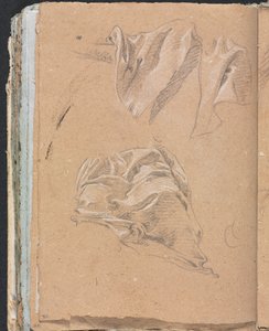 Verona Sketchbook: Perdelik çalışmaları sayfa 90, 1760. by Francesco Lorenzi