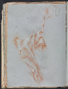 Verona Sketchbook: Perdelik çalışma sayfası 38, 1760. by Francesco Lorenzi