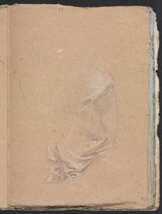 Verona Sketchbook: Perdelik çalışma sayfası 57, 1760. by Francesco Lorenzi