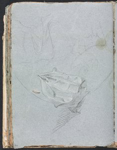 Verona Sketchbook: Perdelik çalışma sayfası 84, 1760. by Francesco Lorenzi