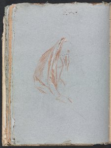 Verona Sketchbook: Pelerinli kadın figürü, sayfa 40, 1760. by Francesco Lorenzi