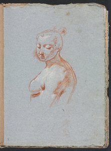Verona Sketchbook: Kadın çıplak sayfa 27, 1760. by Francesco Lorenzi