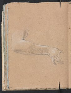 Verona Sketchbook: Kadın sağ kol ve el sayfası 44, 1760. by Francesco Lorenzi